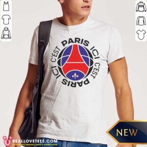 Original Paris Saint Germain Football Club Ici C'Est Paris shirt optimized for showcasing vibrant club pride.