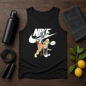 Nice Nike Bugs Bunny Spanking Lola Tank Top featuring a playful cartoon graphic on a sleeveless casual shirt