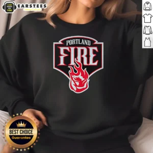 Nice Portland Fire Logo Sweatshirt
