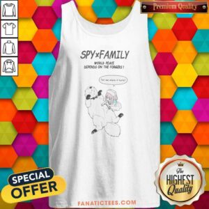 Pretty Anya Forger And Bond Spy X Family World Peace Depends On The Forgers tank top optimized for showcasing the design
