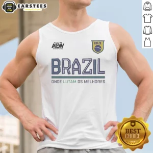 Pretty AEW Tournament Soccer Collection Brazil Onde Lutam Os Melhores Tank Top