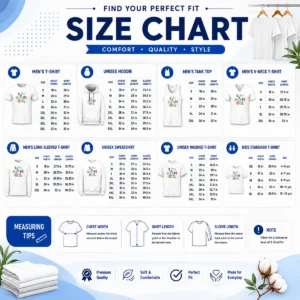 Size chart for Awesome I Am A God Made Girl with measurements in inches and cm