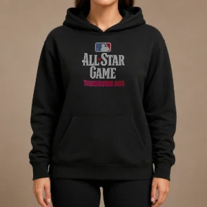 Pretty Philadelphia 2026 MLB All Star Game USA 250 Hoodie in navy blue with front pocket and drawstring hood