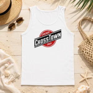 Awesome Chicago Crosstown Trail City Hiking Urban Route Path Outdoors Transit Map Tank Top
