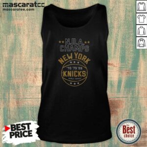 Nice New York Knicks NBA Champs New York Knicks Denim Badge Tank Top