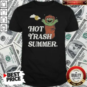 Funny Vintage Oscar The Grouch Trash Can Hot Trash Summer