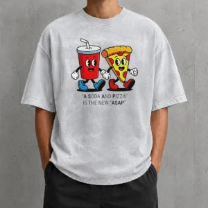 Awesome A Soda And Pizza Is The New ASAP Washed T-Shirt