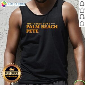 Funny Hot Girls Vote For Palm Beach Pete Tank Top in vibrant colors, perfect for casual wear