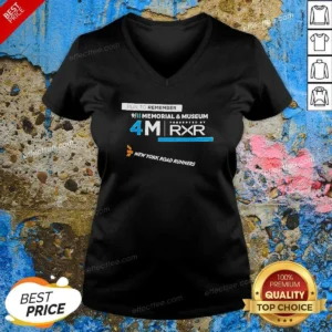 Top Run To Remember 9 11 Memorial And Museum 4M Presented By RXR New York Road Runners V-Neck Shirt