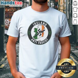 Awesome Ireland Anti Fascist Shirt featuring bold graphic print on a comfortable unisex cotton tee