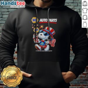 Top Snoopy X Napa Auto Parts Fourth Of July American 250 Years 1776 2026 Fireworks Hoodie featuring vibrant fireworks design