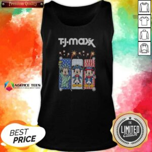 Original Hot TJ Maxx Mickey Mouse Disney USA Patriotic Celebration tank top optimized for a comfortable fit