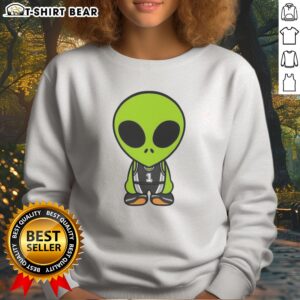 Good The Alien Victor Wembanyama Cartoon Sweatshirt featuring a vibrant graphic design.