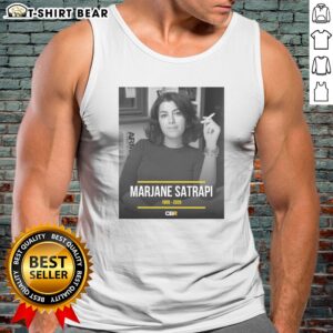 Official Marjane Satrapi French Iranian Artist Author And Filmmaker Dies At 56 Memorial Tribute Tank top displayed on a neutral background