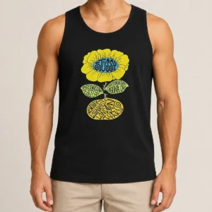 Original Love Island UK Tommy Murphy Stussy Sunflower Tank Top