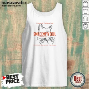 Funny Smile Empty Soul Cabretta 20 Years Of Vultures Tour Madison WI The Annex Tank Top