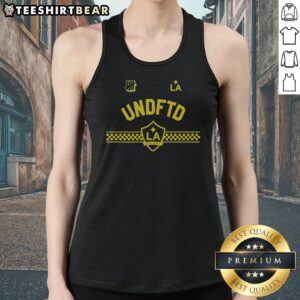 Good LA Galaxy Undefeated Undftd LA Los Angeles Major League Logo Tank Top in black, front view