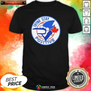 Funny Tryna Stay Positive Blue Jay Baseball Logo