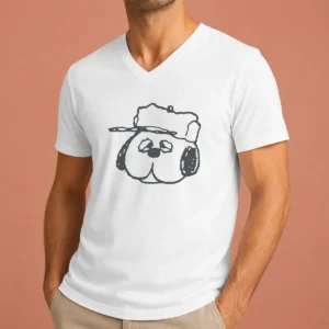 Top Peanuts Olaf Larger Than Life V-Neck Shirt