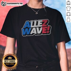 Hot France National Team Football Soccer Rugby World Cup Olympics Allez Wave Ladies Shirt in vibrant colors