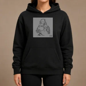 Funny Yeat 2093 Parental Advisory Explicit Content Album Cover Hoodie in black with front graphic print