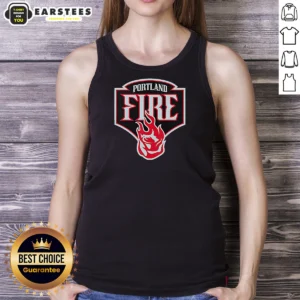 Nice Portland Fire Logo Tank Top