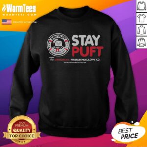 Awesome Stay Puft Marshmallows The Original Marshmallow Co New York Ghostbusters sweatshirt in a cozy setting