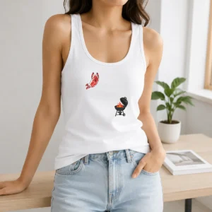 Pretty Steak Fly BBQ Freedom American 4th Of July 2026 Tank Top