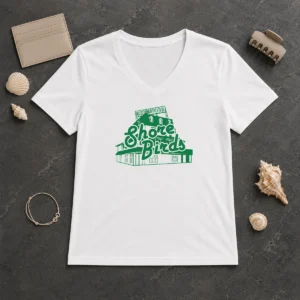 Pretty Jason Kelce Philadelphia Eagles Oceandrive Shore Birds V-Neck Shirt