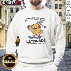 Hot Lemonade Life Gave Me Some Lemons But My Jesus He Be Making Sweatshirt in a cozy setting