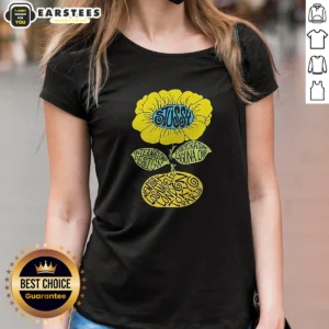 Top Love Island UK Tommy Murphy Stussy Sunflower Ladies Shirt featuring a sunflower graphic on a comfortable ladies fitted shirt