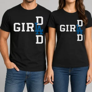 Premium Los Angeles Dodgers LA Girl Dad