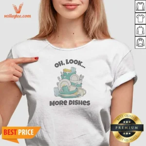 Nice Oh Look More Dishes V Neck Shirt v neck optimized with soft fabric and comfortable fit