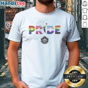 Official Seattle Storm 2026 WNBA Pride LGBT Pattern Flag Shirt featuring vibrant colors and unique design