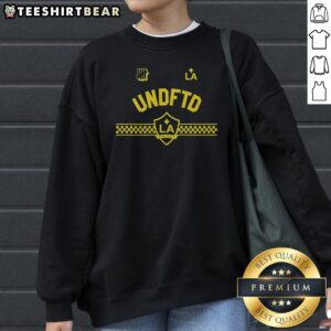 Good LA Galaxy Undefeated Undftd LA Los Angeles Major League Logo Sweatshirt in navy blue with crew neck and long sleeves