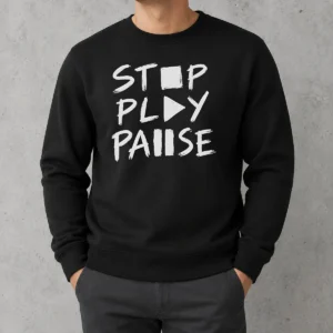 Pretty Stop Play Pause Sweater