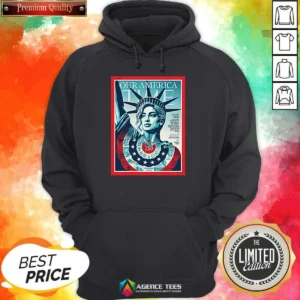 Original Our America Time Magazine July 6 2026 Hoodie hoodie optimized front view with drawstring hood and kangaroo pocket