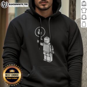 Good Lego Minifigure Man Giving The Middle Finger Hoodie featuring a playful graphic design.