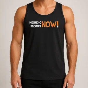 Nice Nordic Model Now! Slogan Tank Top
