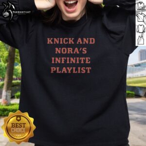 Top Knick And Norah'S Infinite Playlist Sweatshirt in cozy fabric with graphic print on front