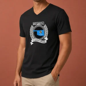 Funny Tipton Oklahoma It Is Where My Story Begins Home State Pride V-Neck Shirt