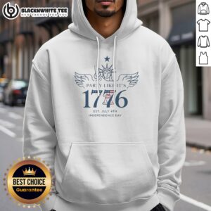 Pretty Party Like It'S 1776 Hoodie featuring a vibrant design perfect for festive gatherings.