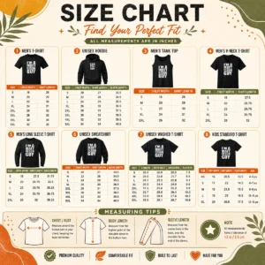 Size chart for Awesome Im A Matt Olson Guy Atlanta Braves MLB showing measurements in inches and cm