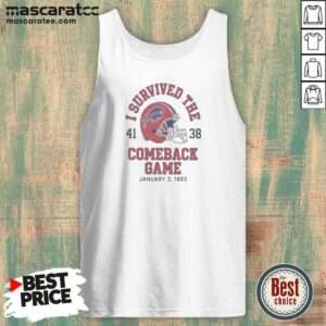 Top Nice Buffalo Bills I Survived The Comeback Game Tank Top