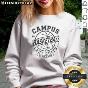 Awesome Campus Basketball Lady Colts Team Camp 2026 Sweatshirt in navy blue with vibrant team logo