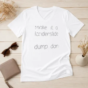 Top Make It A Landerslide Dump Dan V-Neck Shirt
