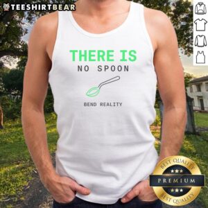 Official There Is No Spoon Bend Reality Tank top featuring a unique design for reality bending enthusiasts.