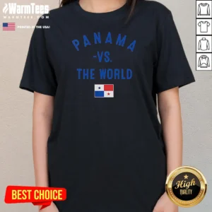 Top Panama Vs The World Soccer Flag Ladies Shirt