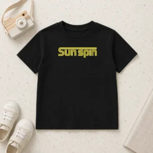Hot Sun Spin Retro 70s Kids T-Shirt