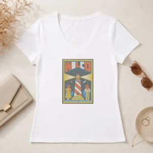 Hot Wilco In Portland Maine On June 21 2026 Tour Poster V-Neck Shirt